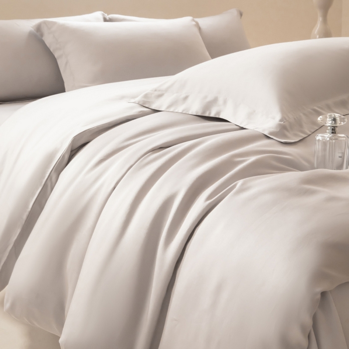 91家纺网 家纺一手货源 找家纺 涵宸家纺 2026新款纯色天丝棉单被套-场景二 太空灰