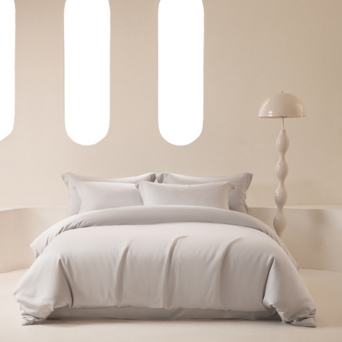 91家纺网 家纺一手货源 找家纺 涵宸家纺 2026新款纯色天丝棉单被套-场景二 太空灰