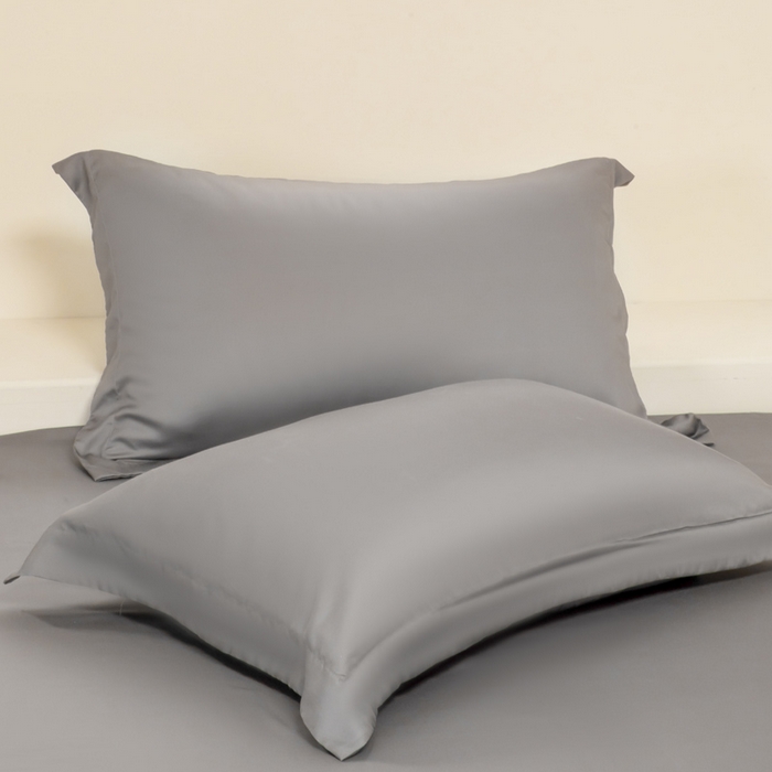 91家纺网 家纺一手货源 找家纺 涵宸家纺 2026新款纯色天丝棉单被套-场景二 星夜灰