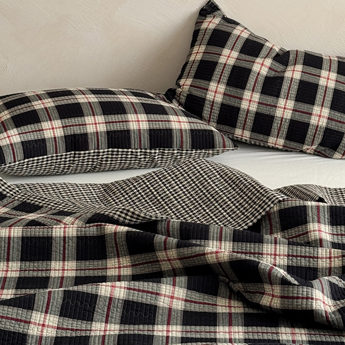 91家纺网 家纺一手货源 找家纺 （总）法芙娜家纺 2026新款双面全棉色织水洗棉床盖