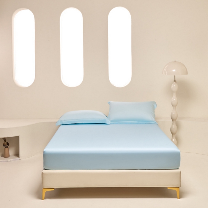 91家纺网 家纺一手货源 找家纺 （总）涵宸家纺 2026新款纯色天丝棉单床笠-场景二