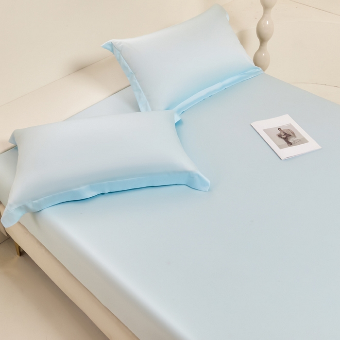 91家纺网 家纺一手货源 找家纺 （总）涵宸家纺 2026新款纯色天丝棉单床笠-场景二