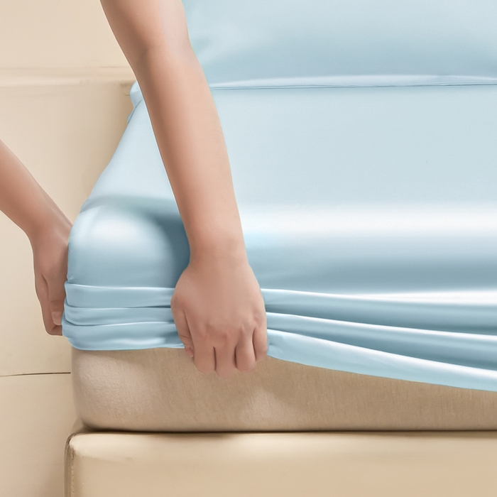 91家纺网 家纺一手货源 找家纺 （总）涵宸家纺 2026新款纯色天丝棉单床笠-场景二