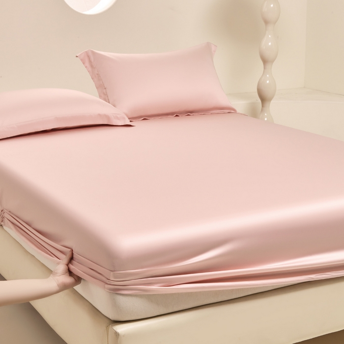 91家纺网 家纺一手货源 找家纺 （总）涵宸家纺 2026新款纯色天丝棉单床笠-场景二