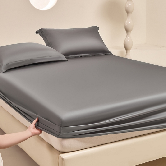 91家纺网 家纺一手货源 找家纺 （总）涵宸家纺 2026新款纯色天丝棉单床笠-场景二