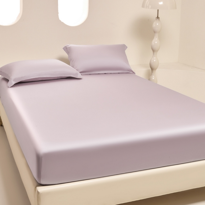 91家纺网 家纺一手货源 找家纺 涵宸家纺 2026新款纯色天丝棉单床笠-场景二 紫语