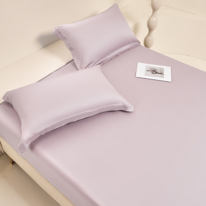 91家纺网 家纺一手货源 找家纺 涵宸家纺 2026新款纯色天丝棉单床笠-场景二 紫语