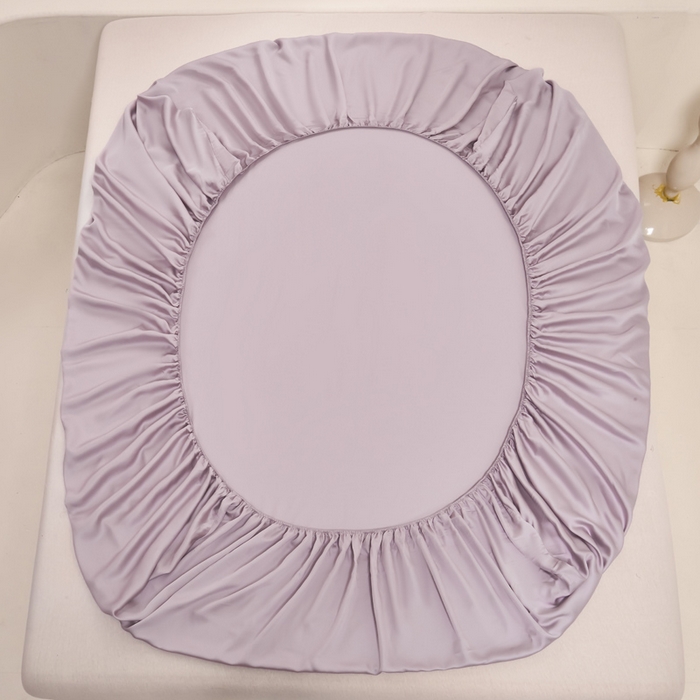 91家纺网 家纺一手货源 找家纺 涵宸家纺 2026新款纯色天丝棉单床笠-场景二 紫语