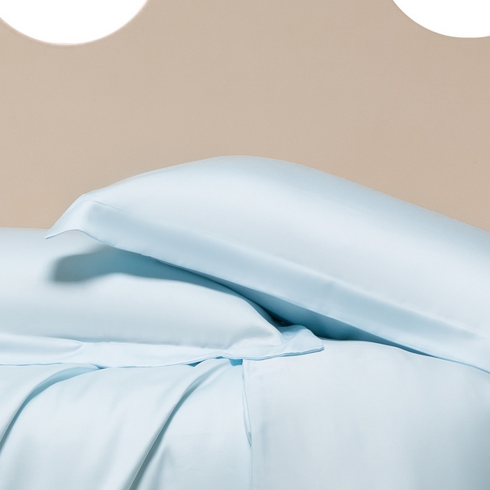 91家纺网 家纺一手货源 找家纺 涵宸家纺 2026新款纯色天丝棉单枕套-场景二 枕套-海天兰