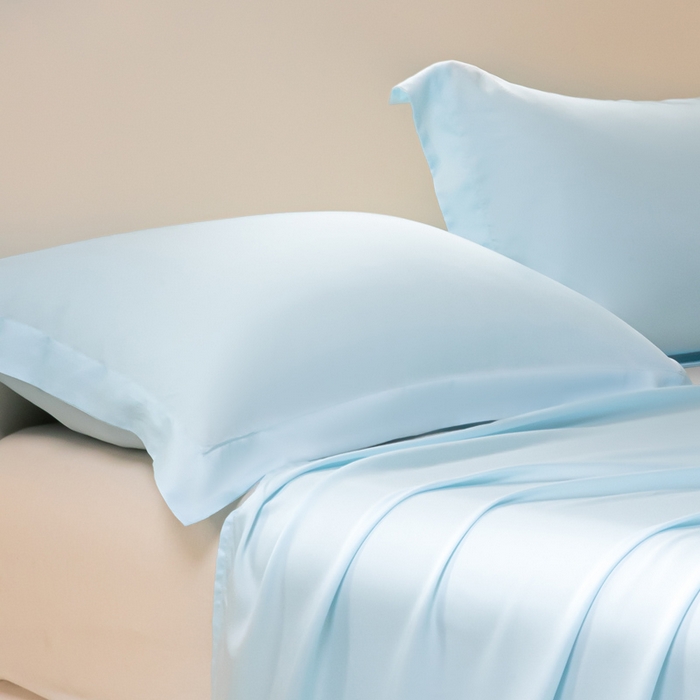 91家纺网 家纺一手货源 找家纺 涵宸家纺 2026新款纯色天丝棉单枕套-场景二 枕套-海天兰