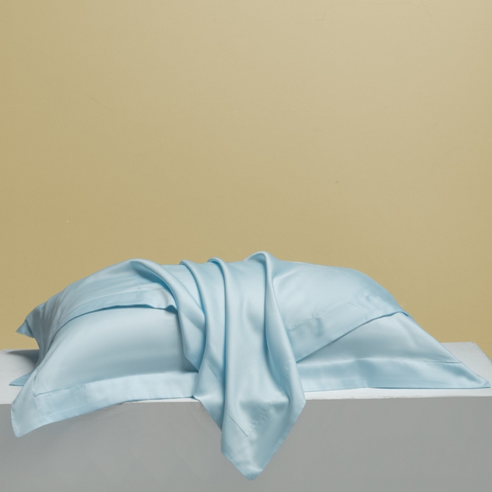 91家纺网 家纺一手货源 找家纺 涵宸家纺 2026新款纯色天丝棉单枕套-场景二 枕套-海天兰