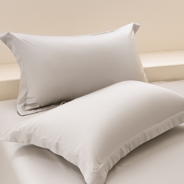 91家纺网 家纺一手货源 找家纺 涵宸家纺 2026新款纯色天丝棉四件套-场景二 太空灰