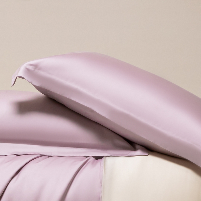 91家纺网 家纺一手货源 找家纺 涵宸家纺 2026新款纯色天丝棉单枕套-场景二 枕套-紫语