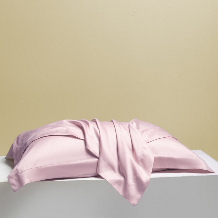 91家纺网 家纺一手货源 找家纺 涵宸家纺 2026新款纯色天丝棉单枕套-场景二 枕套-紫语