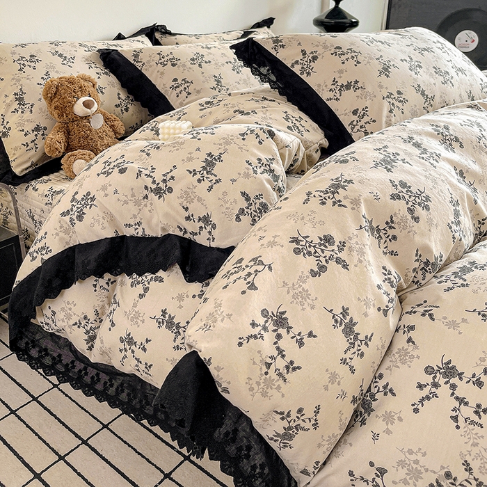 91家纺网 家纺一手货源 找家纺 （总）元熙 2026新款古法水洗棉床盖四件套