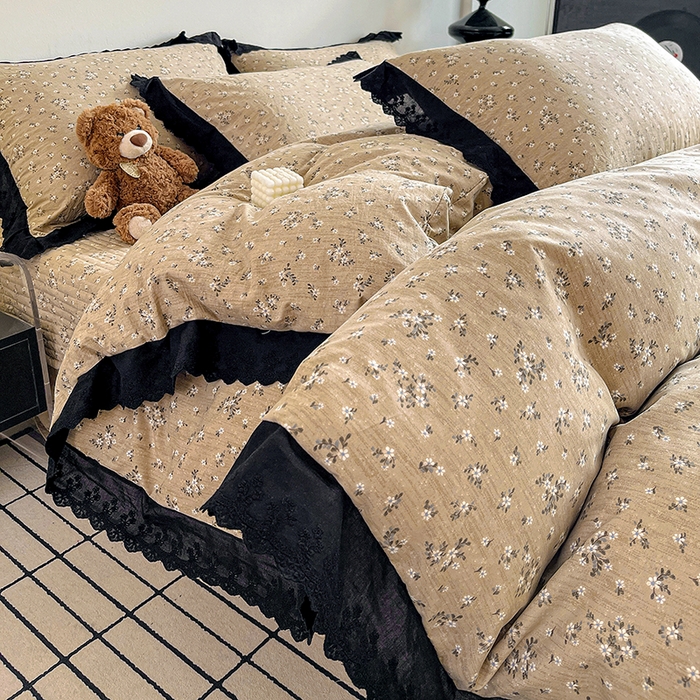 91家纺网 家纺一手货源 找家纺 （总）元熙 2026新款古法水洗棉床盖四件套