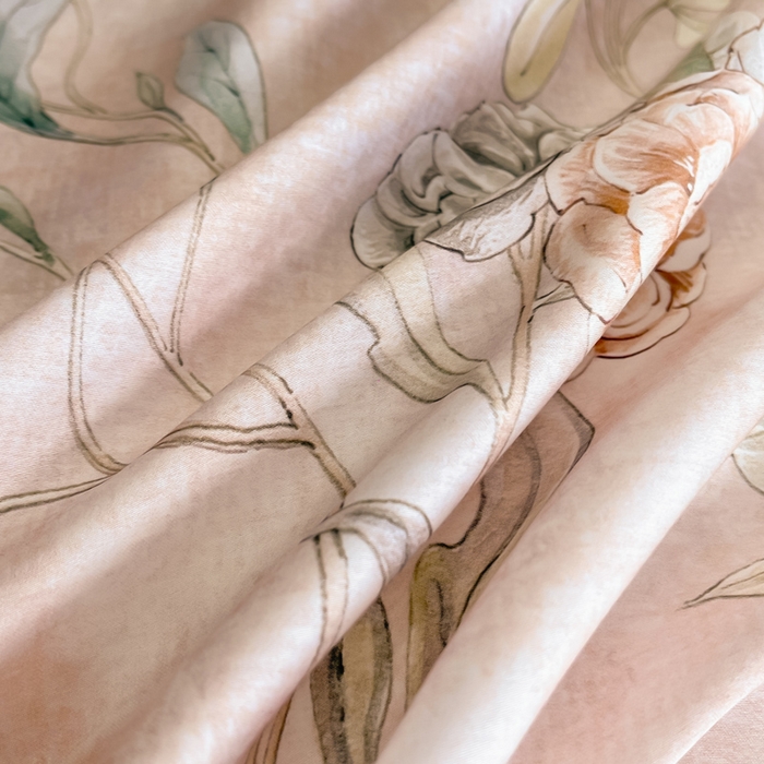 91家纺网 家纺一手货源 找家纺 涵宸家纺 2026新款天丝棉数码印花四件套 花枝棠