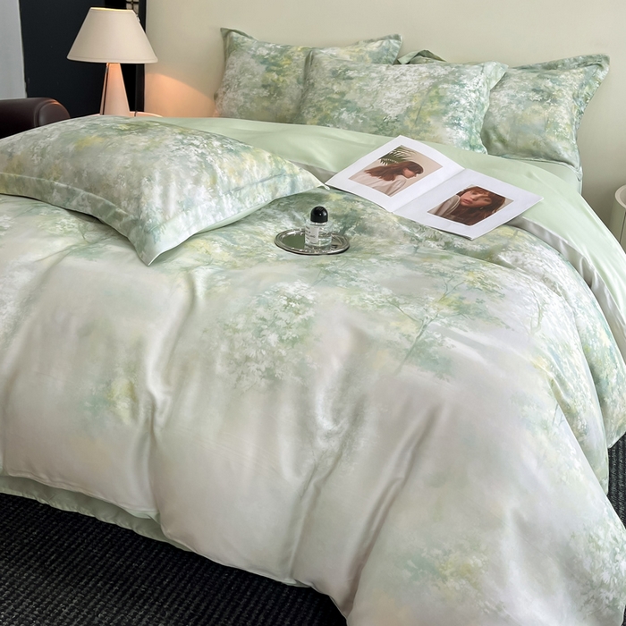 涵宸家纺 2026新款天丝棉数码印花四件套 今莳