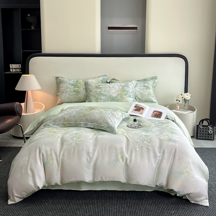 91家纺网 家纺一手货源 找家纺 涵宸家纺 2026新款天丝棉数码印花四件套 今莳