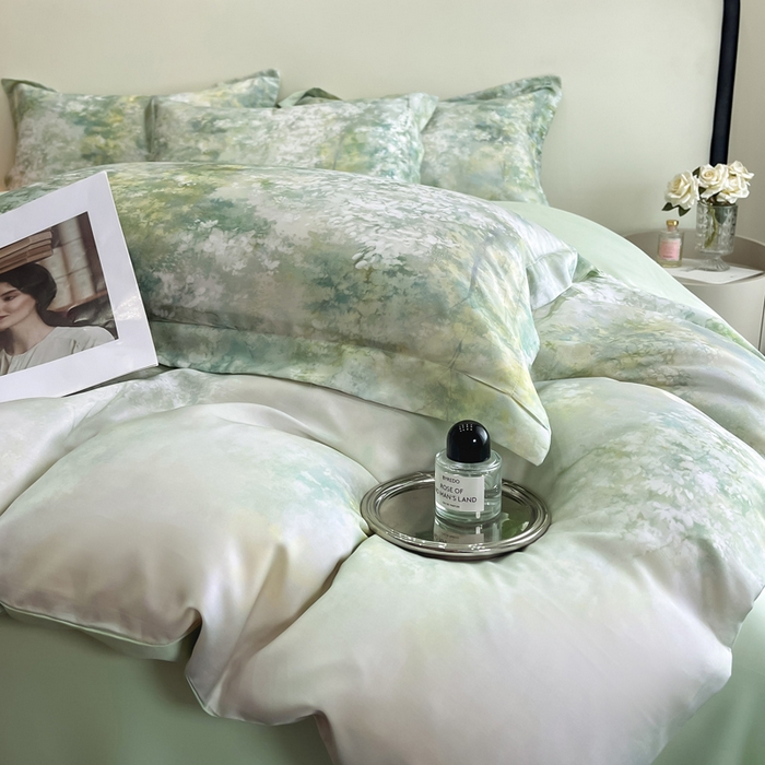 91家纺网 家纺一手货源 找家纺 涵宸家纺 2026新款天丝棉数码印花四件套 今莳