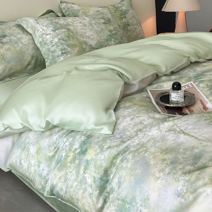 91家纺网 家纺一手货源 找家纺 涵宸家纺 2026新款天丝棉数码印花四件套 今莳