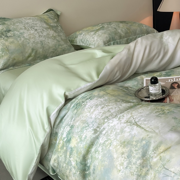 91家纺网 家纺一手货源 找家纺 涵宸家纺 2026新款天丝棉数码印花四件套 今莳