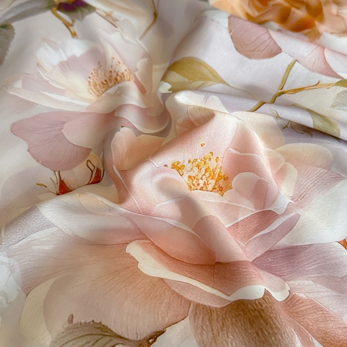 91家纺网 家纺一手货源 找家纺 涵宸家纺 2026新款天丝棉数码印花四件套 云缦-黄