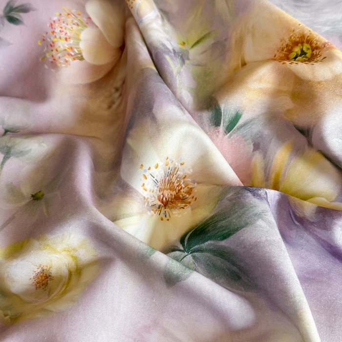 91家纺网 家纺一手货源 找家纺 涵宸家纺 2026新款天丝棉数码印花四件套 醉花季-紫