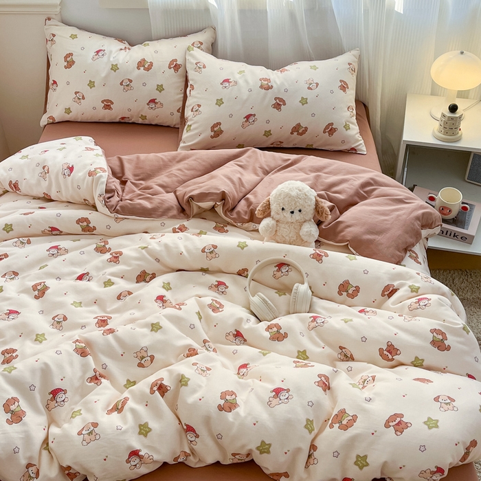 （总）涵宸家纺 2026新款双层纱印花四件套