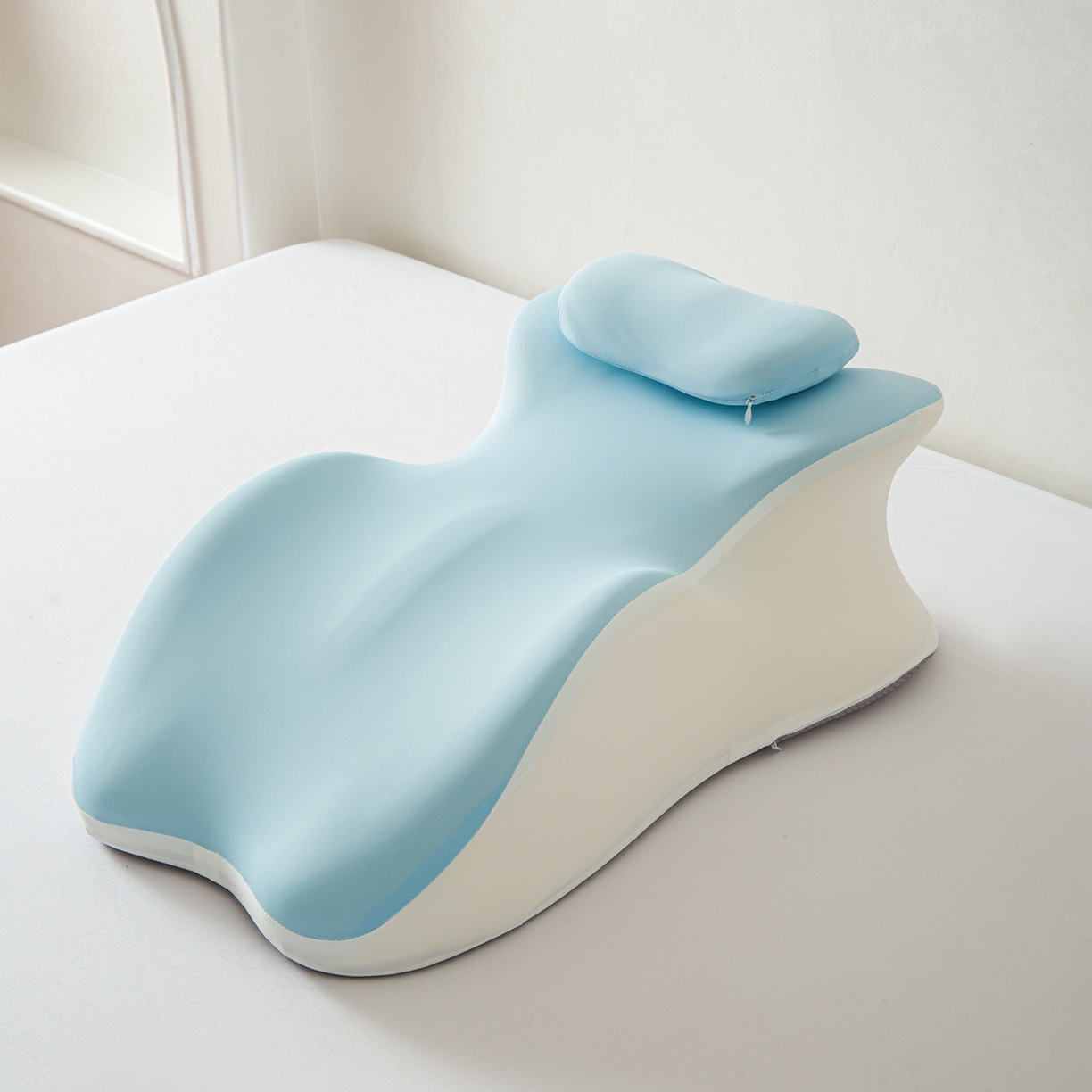 盛隆 2026新款房事枕趴趴枕休闲枕记忆棉枕芯 蓝色