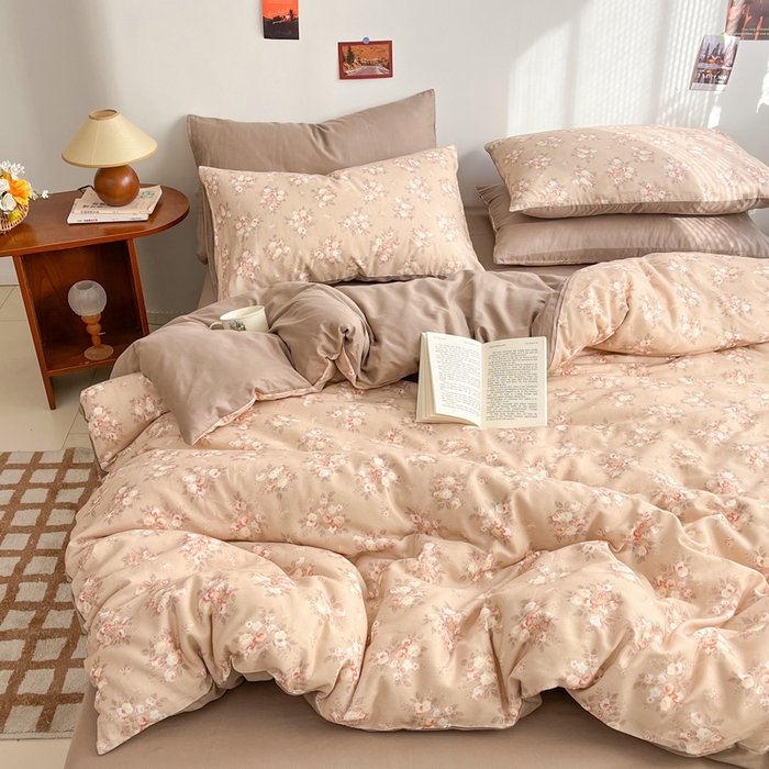 91家纺网 家纺一手货源 找家纺 （总）涵宸家纺 2026新款双层纱印花四件套