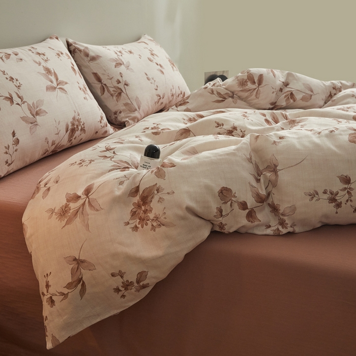 91家纺网 家纺一手货源 找家纺 （总）涵宸家纺 2026新款双层纱印花四件套