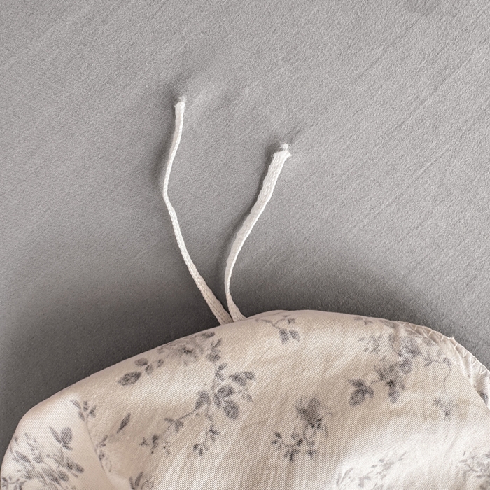 91家纺网 家纺一手货源 找家纺 梵克保罗 2026新款A类仿棉古法水洗棉法式全棉花边四件套 青花瓷