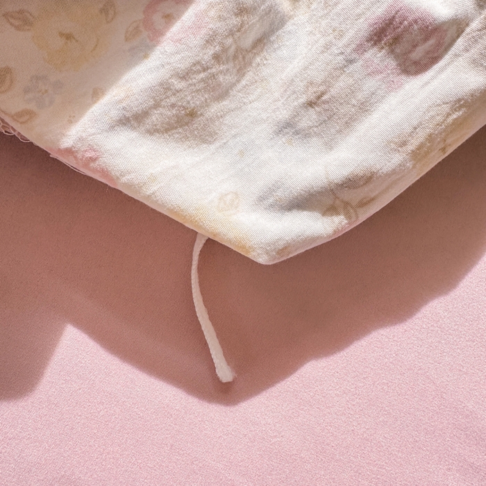 91家纺网 家纺一手货源 找家纺 梵克保罗 2026新款A类仿棉古法水洗棉法式全棉花边四件套 剪秋