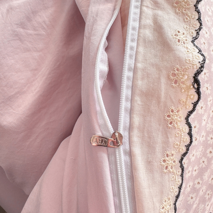 91家纺网 家纺一手货源 找家纺 梵克保罗 2026新款A类仿棉古法水洗棉法式全棉花边四件套 梦华录