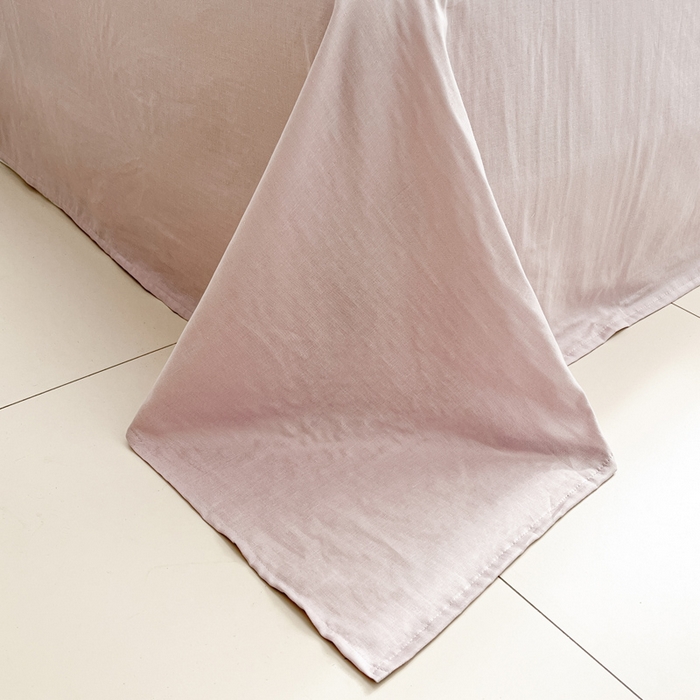 91家纺网 家纺一手货源 找家纺 涵宸家纺 2026新款双层纱印花四件套 B问秋黄