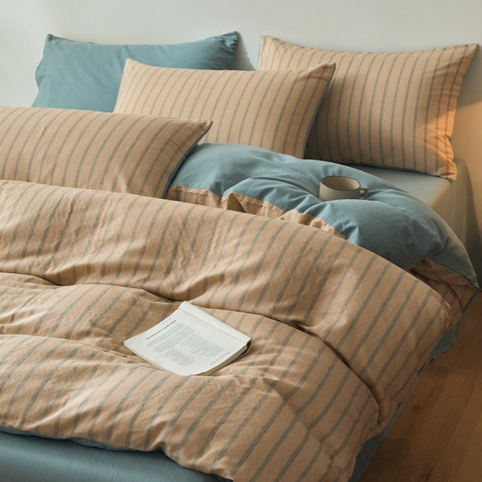 涵宸家纺 2026新款双层纱印花四件套 D水木年华