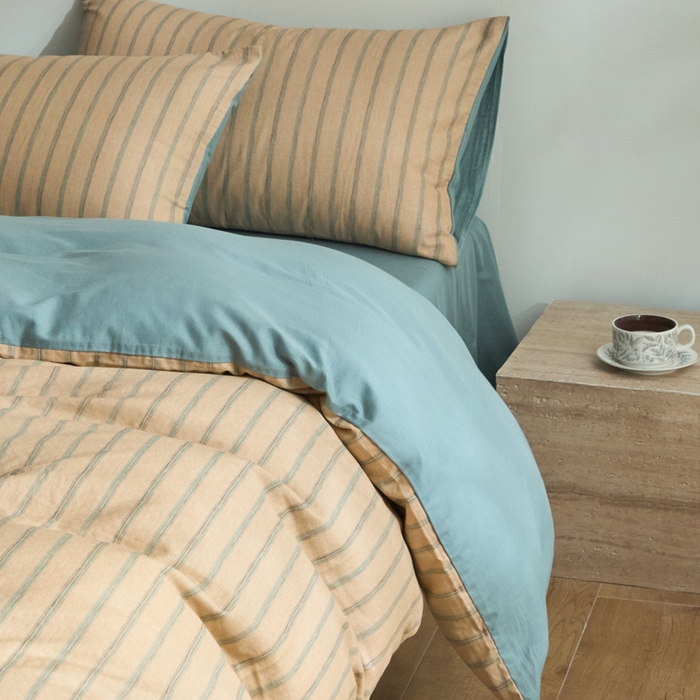 91家纺网 家纺一手货源 找家纺 涵宸家纺 2026新款双层纱印花四件套 D水木年华