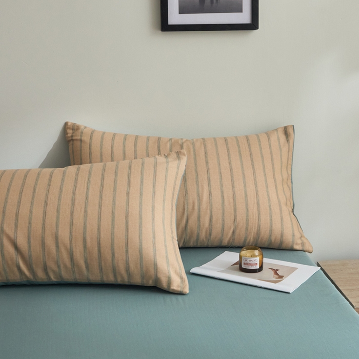 91家纺网 家纺一手货源 找家纺 涵宸家纺 2026新款双层纱印花四件套 D水木年华