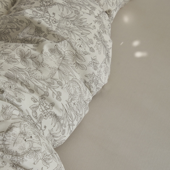 91家纺网 家纺一手货源 找家纺 涵宸家纺 2026新款双层纱印花四件套 F白薇