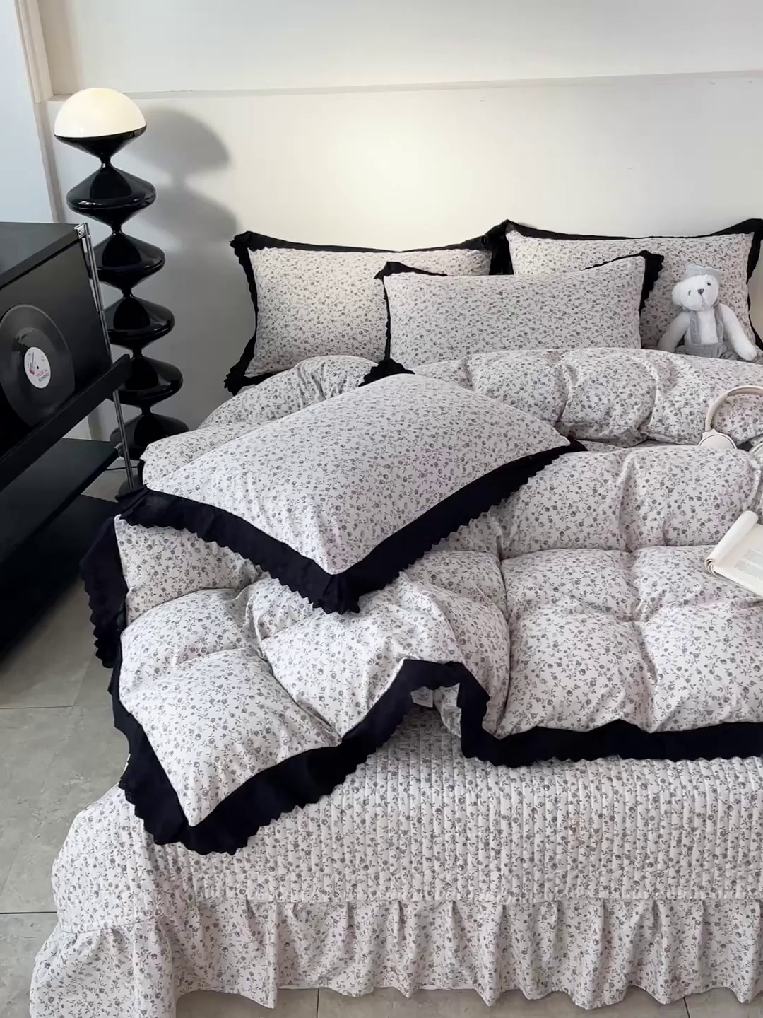 91家纺网 家纺一手货源 找家纺 元熙 2026新款古法水洗棉床盖四件套 奥丽莎