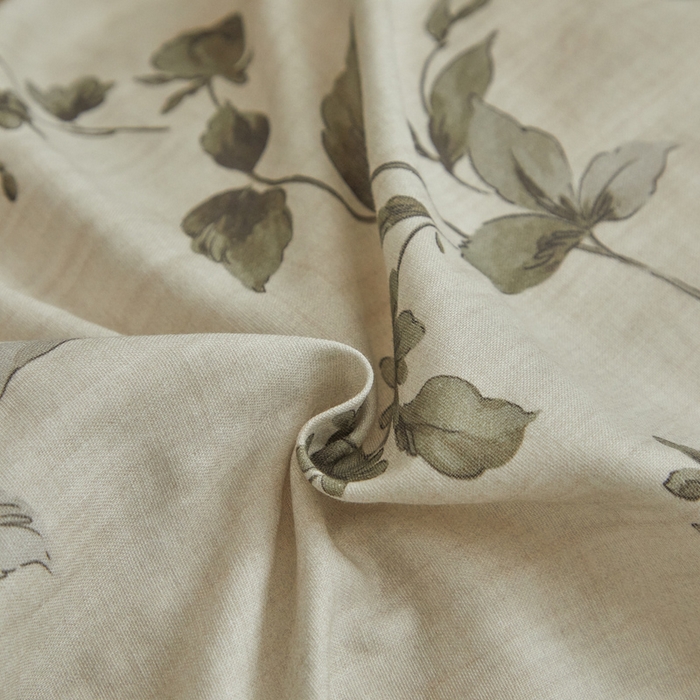 91家纺网 家纺一手货源 找家纺 涵宸家纺 2026新款双层纱印花四件套 F晨光