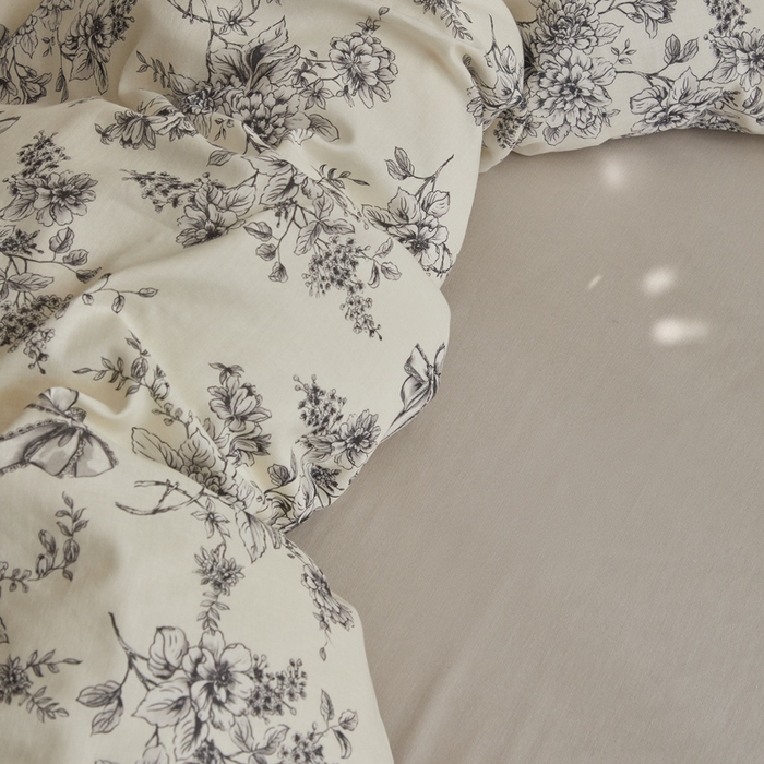 91家纺网 家纺一手货源 找家纺 涵宸家纺 2026新款双层纱印花四件套 F芙丽