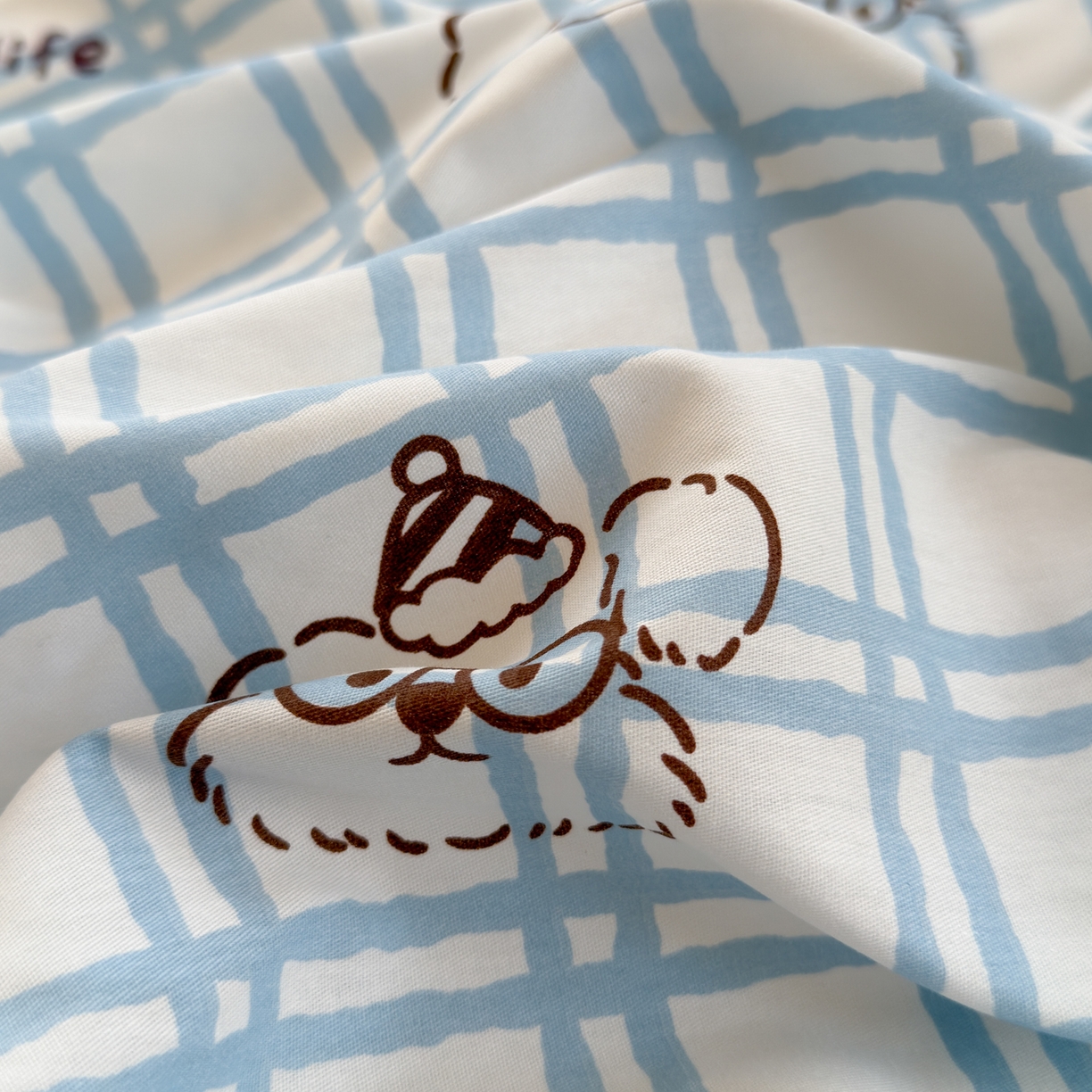 91家纺网 家纺一手货源 找家纺 （总）乐童家纺 2026新款全棉网红直播爆款吊边一字绣工艺款四件套-系列三