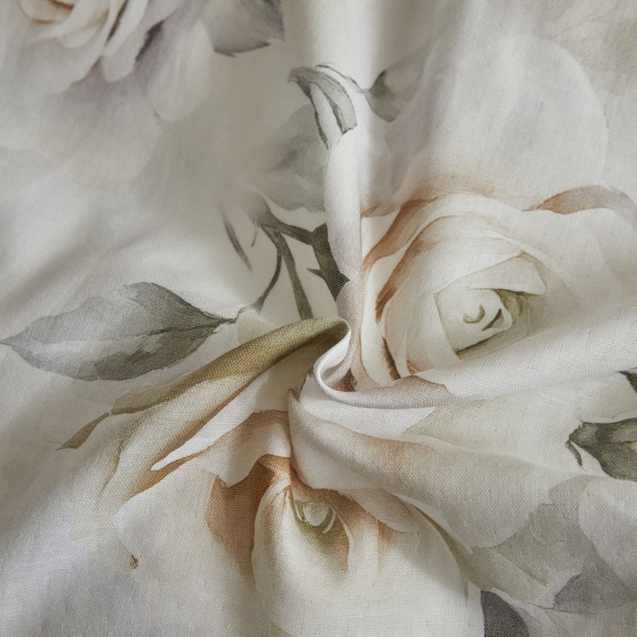 91家纺网 家纺一手货源 找家纺 涵宸家纺 2026新款双层纱印花四件套 F满园-青