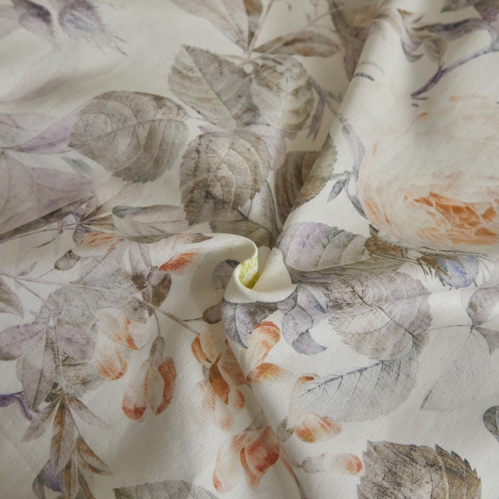 91家纺网 家纺一手货源 找家纺 涵宸家纺 2026新款双层纱印花四件套 F寻意花海