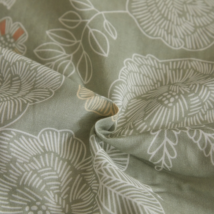 91家纺网 家纺一手货源 找家纺 涵宸家纺 2026新款双层纱印花四件套 F云溪