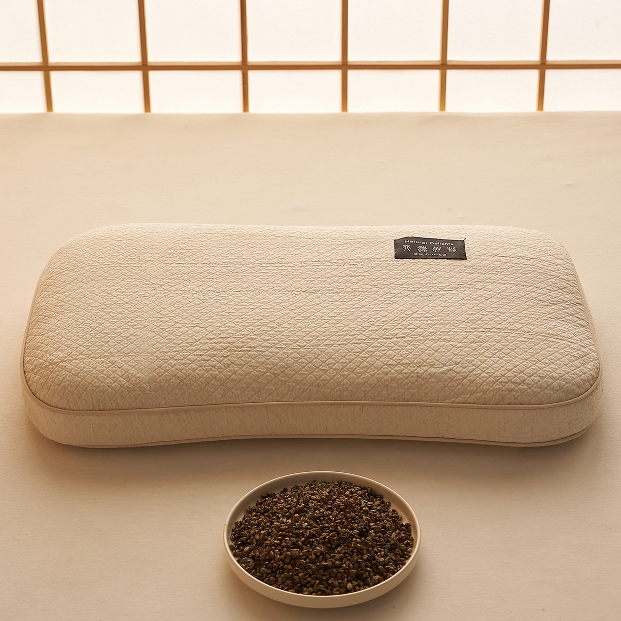 91家纺网 家纺一手货源 找家纺 （总）乐可 2026新款棉麻天然好物面包枕荞麦枕枕头枕芯