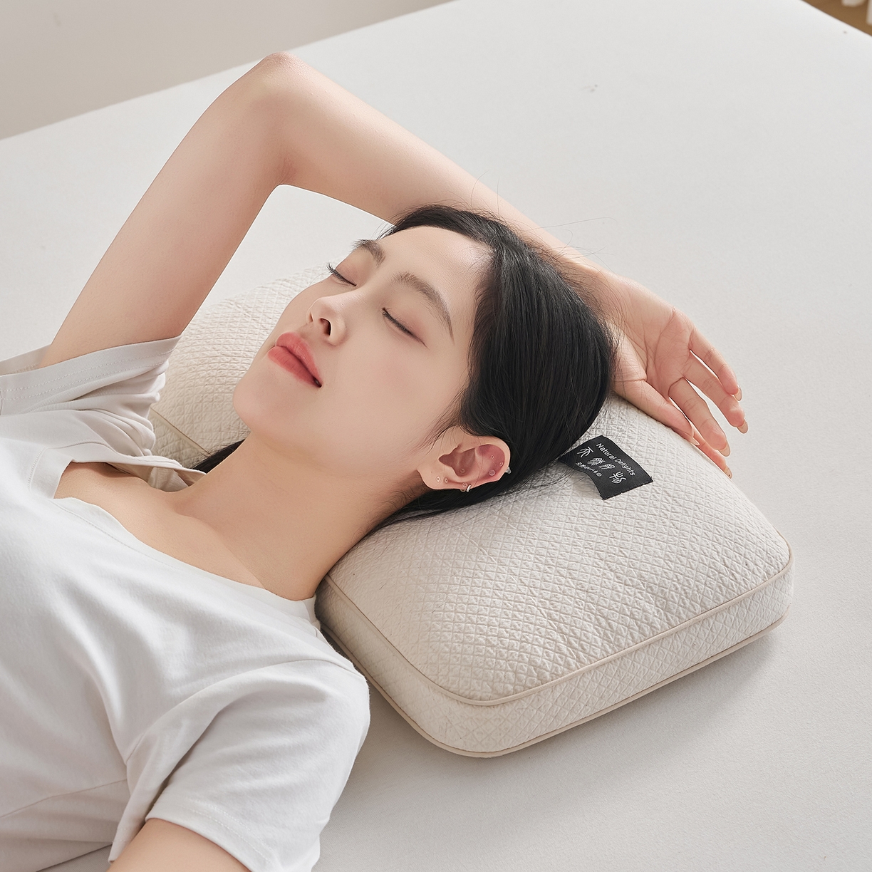 91家纺网 家纺一手货源 找家纺 （总）乐可 2026新款棉麻天然好物面包枕荞麦枕枕头枕芯