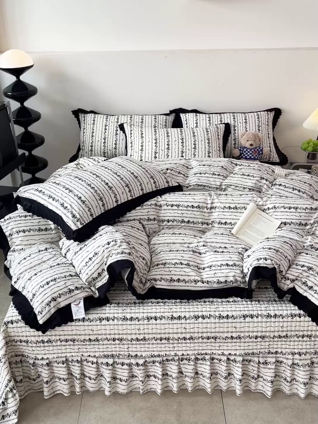 91家纺网 家纺一手货源 找家纺 元熙 2026新款古法水洗棉床盖四件套 缪缪